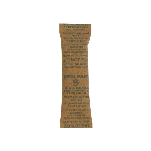 Bsc Preferred 1 x 3-1/2 x 1/4'' Kraft Clay Desiccant Bag - 5 Gallon Pail, 700PK BUY00016584 - main